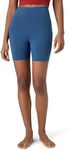 Colorfulkoala Women's High Waisted Biker Shorts with Pockets 6" Inseam Workout & Yoga Tights(XS, Midnight Blue)