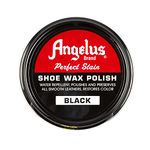 Angelus Brand Perfect Stain Shoe Wax Polish, 3 fl.oz, Black