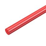 uxcell Plastic Round Rod 9/16 inch Dia 20 inch Length Red (POM) Polyoxymethylene Rods Engineering Plastic Round Bar