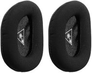 kwmobile Replacement Ear Pads Compatible with TurtleBeach Beach Recon 70 - Set of Earpads for Headphones - Black/White