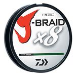 J-BRAIDX8, Filler Spool, Dark Green, Mono Dia.= 10lb.