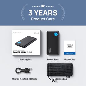 INIU 10000mAh Portable Power Bank – Fast Charging USB Battery Pack