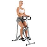 Sunny Health & Fitness Row-N-Ride Squat Assist Trainer for Glutes & Legs Workout with Adjustable Resistance - NO. 077S