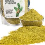 Siberian Green Pine Needle Tea Loose Powder 200g (7.05oz) Wild Harvested Pinus Sibirica White Pine Family from Altai