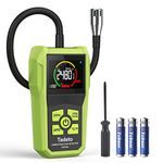 Tadeto Natural Gas Detector 2.6'' LCD Screen Gas Leak Detector 50-50000PPM High Sensitivity Gas Detector with 12" Gooseneck Sensor Probe, Audible and Visual Alarm, Compact and Lightweight