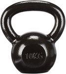 Amazon Basics Cast-Iron Kettlebell, 10 kg, Black