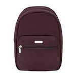 Travelon: Essentials - Anti-Theft Backpack, Dark Bordeaux, 8W x 12H x 4.5D, Small Backpack