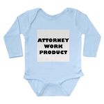 CafePress - Attorney Work Product Baby - Cute Long Sleeve Infant Bodysuit Baby Romper Sky Blue