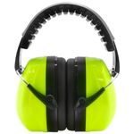 The AutoStory BDS Safety Premium Ear Muffs – NRR 26dB SNR 33dB Noise Reduction Headphones – Adjustable & Foldable Hearing Protection for Shooting, Construction, Studying, Sleeping (Neon Green)