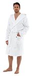 Lora Dora Mens Womens Towelling Bath Robe White L-XL