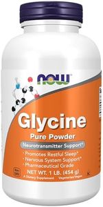 NOW Glycine Powder Vegetarian Powder, 1-Pound