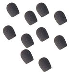 Foam Microphone Windscreen Covers for Plantronics Headsets Supra and Polaris, Encore NC and Polaris Headsets - Compatible: H51N, P51N, H61N, P61N, H91N, P91N, H101N, P101N, PTH100 24316-01 (10-Pack)