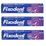 Fixodent Plus Denture Adhesive Cream 2 oz (Pack of 3)