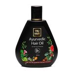 Tru Hair Ayurvedic Hair Oil with Bhringraj, Amla & Hibiscus for Dandruff, Hair Fall Control, Hair Growth & Shiny Hair | Contains 0% Parabens, Silicones & LLPs | TRUE HAIR Oil-100 ML