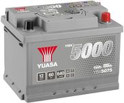 Yuasa YBX5075 12V 60Ah 620CCA Silve