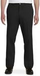 Harbor Bay by DXL Men's Big and Tall Waist-Relaxer Pants Black x