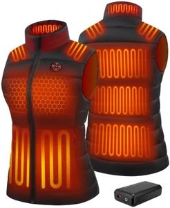 Heated Vest for Women with Battery Pack,15-Heating Zone Electric Vest XL