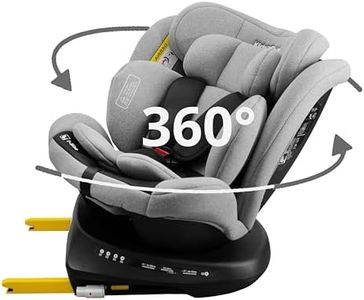 Siège Auto Bébé 0 à 36kg Isofix - Siege Auto pivotant 360° 40-150cm i-Size - 9 Positions d'Appui-tête, 5 Positions d'Inclinaison, Harnais à 5 points
