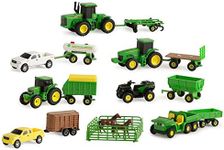 John Deere Tractor Toy and Truck To