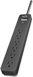 APC Surge Protector with Extension Cord 25 Ft, PE625, 6-Outlets, 1080 Joule, Power Strip Long Cord Black