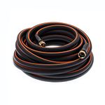 EASTRANS Heavy Duty Garden Hose 5/8 in x 25 ft, Flexible Water Hose with 3/4" Solid Brass Connector Outdoor, Car wash, Lawn