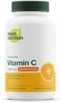 Fresh Nutrition Vitamin C Chewables - Powerful 1500mg Per Day Immune Support - All Natural Tasty VIT C Supplement - Vegan Friendly, Non-GMO, Gluten & Soy Free - 90 Chewable Tablets