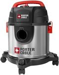 PORTER-CABLE PCX18301-4B 4 Gallon 4 HP Wet/Dry Vacuum, Stainless Steel Light Weight Portable Shop Vacuum, 3 in 1 Function with Attachments