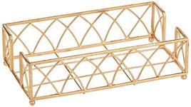 Boston International BID98 Guest Towel Caddy, Arch Design in Gold Leaf