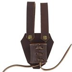 Armory Replicas – Genuine Leather Dagger Holster – Medieval Inspired Adjustable Small Weapon Sword Frog - Deep Brown 2