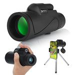 Hopeful Stars Monocular Cope 40×60 Telescope for Adults 、Waterproof and Anti-fog With Supporting Tripod、Mobile Phone Universal Folder、 Storage Bag、Novelty Gadgets Gift Clearance for Men