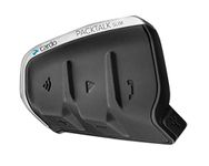 Cardo PTS00101 - PACKTALK Slim Motorcycle Bluetooth Communication System Headset - Black, Dual 2 Pack