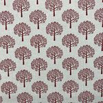 Discover Lifestyle & Fashion Fabrics Mulberry Tree Red Design Cotton Rich Linen Look Fabric For Curtains Blinds Craft Quilting Patchwork & Upholstery 55" 140cm Wide – Sold by the Metre