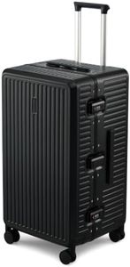 MILADA 26'' Hardshell Checked Suitcase, Trunk Zipperless aluminum Luggage