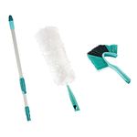 Leifheit Click System High Reach Cleaning and Ceiling Dusting Kit,Turquoise / Silver,45554