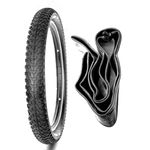 MATELCO 26x300 inch Cycle Tyre Tube Combo for MTB Cycle (Black) Double Combo