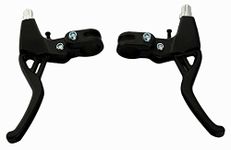 1 Pair Universal Full Aluminum Alloy Bicycle Brake Handle Mountain Road Bike Brake Lever 2.2cm Diameter