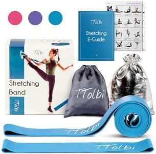 2-Pack Ballet Stretch Bands with Foot Mini Loop, Natural Rubber Dance Bands