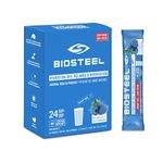 BioSteel Hydration Mix, Great Tasting Hydration with Zero Sugar, and No Artificial Flavours or Preservatives, Blue Raspberry Flavour, 24 Single Serving Packets