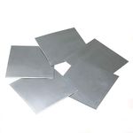 LTKJ 5Pcs High Purity 99.9% Pure Zinc Zn Sheet Plate Metal Foil 100mm x 100mm x 0.5mm for Science Lab