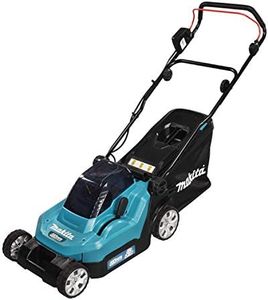 Makita DLM382CT2 Twin 18V (36V) Li-ion LXT 38cm Lawnmower complete with 2 x 5.0 Ah Batteries and Twin Port Charger