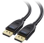 Cable Matters [VESA Certified] DisplayPort 2.1 Cable 2m/6.6ft, Support 40Gbps DP40 16K 30Hz, 8K 120Hz, 4K 240Hz in Black with FreeSync, G-SYNC and HDR for Gaming Monitor, PC, RTX 4080/4090, RX 7900