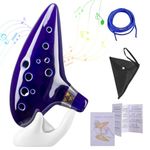 PATPAT® Zelda Ocarina, 12 Hole Alto C Zelda Ocarinas Play by Link Triforce Gift for Zelda Fans with Zelda Ocarina Stand, Storage Bag, Starter Music Score, Gift for Kids