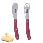 Kilner Butter Knife Set | 2-Piece Butter Spreader & Curling Tooling Knife, Stainless Steel Blades, Decorative Butter Curls & Smooth Spreading, Gift Boxed