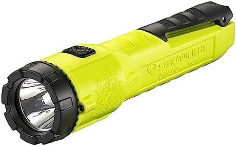 Streamlight 68750 Dualie 3AA Dual Beam Flashlight 140 Lumen Spot Beam and 140 Lumen Downward Facing Flood Light w/Built in Clip and Alkaline Batteries, Yellow