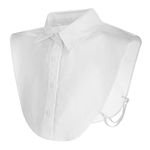 Lusofie White Fake Collar Detachable，Collar Blouse Half Shirts Collar White Pointed Collar for Women Office Lady Women Girls Decorative Favors