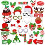 HOWAF Christmas Photo Booth Props K