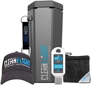Clean Flight Premium Golf Ball Washer - Hat and Golf Ball Towel Set. Portable Cleaner for Golf Bag or Cart - Best Golf Accessories Gifts for Men & Women. (Washer - Towel - Cap)