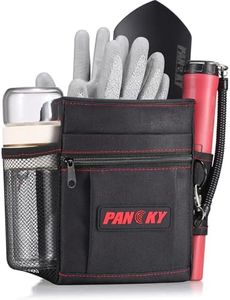 PANCKY Metal Detecting Finds Waist Pouch, Portable Multifunctional Bag, Finds Accessory Black