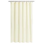 Fabric Shower Curtain or Liner Extra Long 72 x 84 Inches - Hotel Quality, Machine Washable, Water Repellent - Sand, 72x84