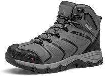 NORTIV 8 Men's Ankle High Waterproof Hiking Boots Outdoor Lightweight Shoes Trekking Trails Armadillo,Size 15,Dark Grey,160448_M